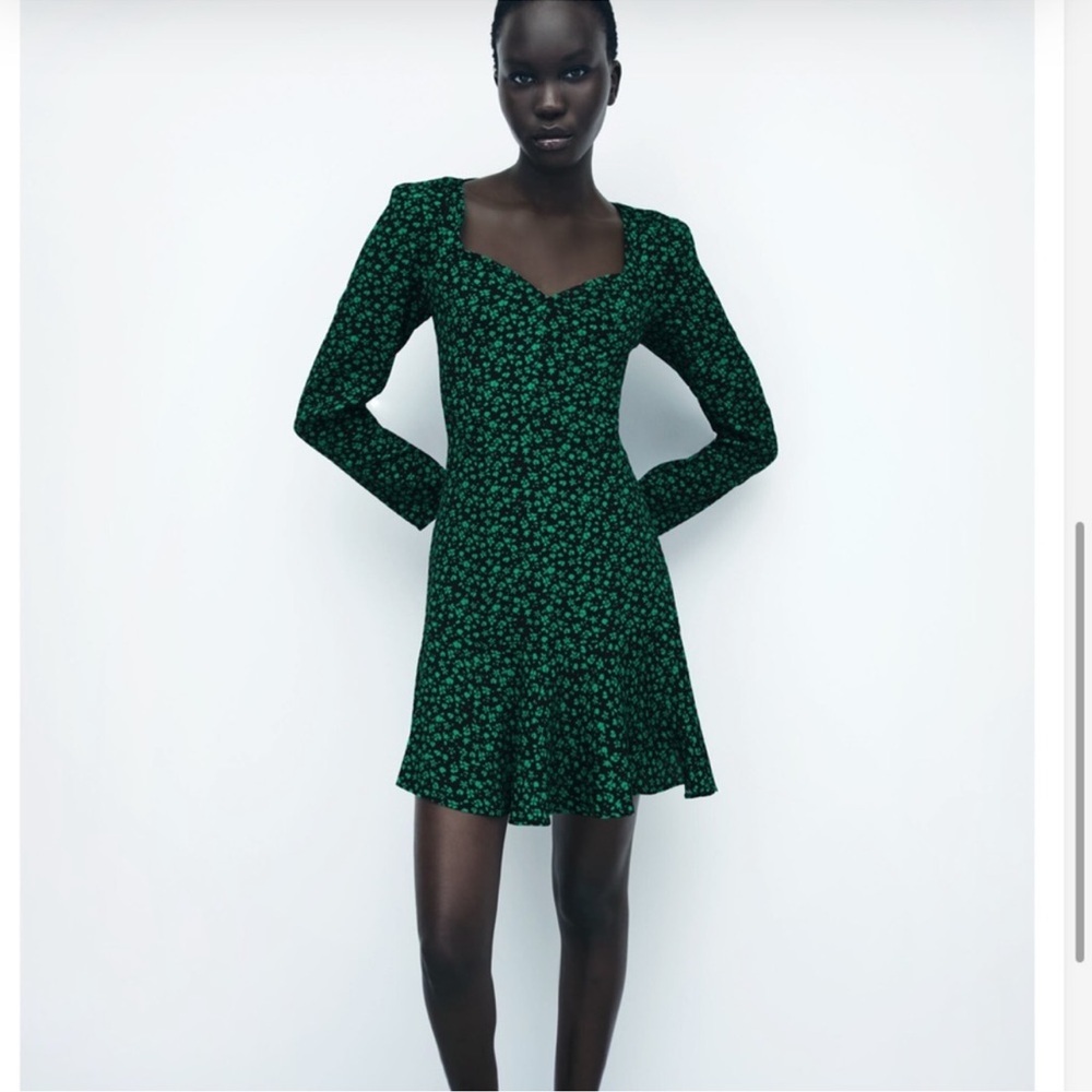 NWOT! Zara | Dresses | Zara Floral Print Mini Dress Size Medium - Picture 4 of 10